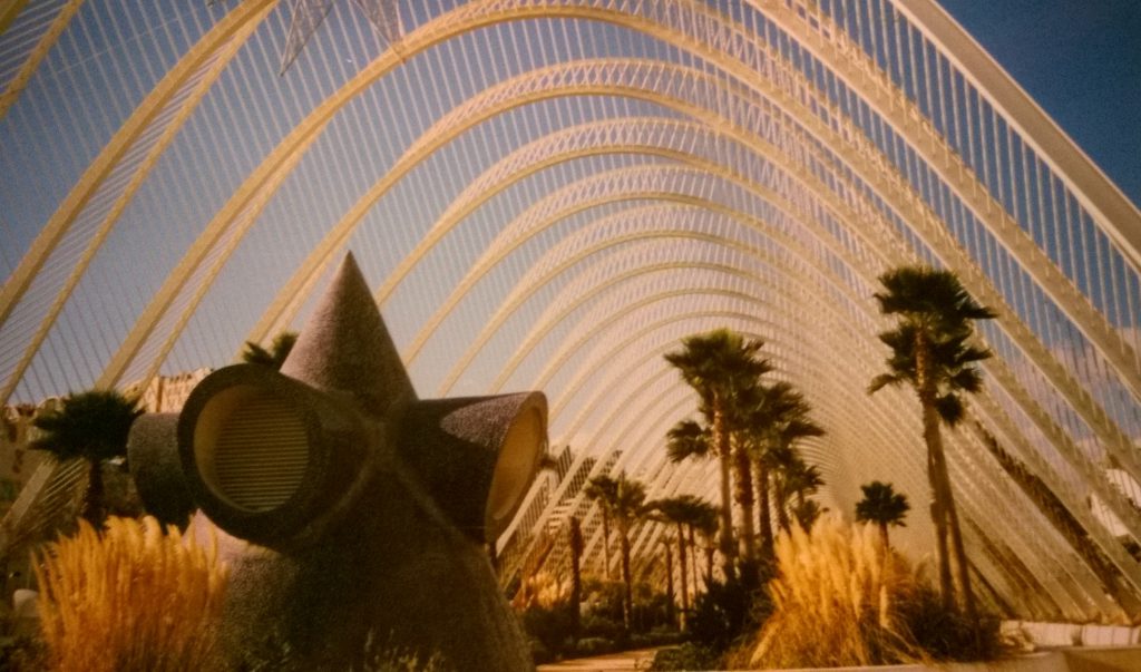 Gebäude aus der Stadt der Wissenschaften in Valencia