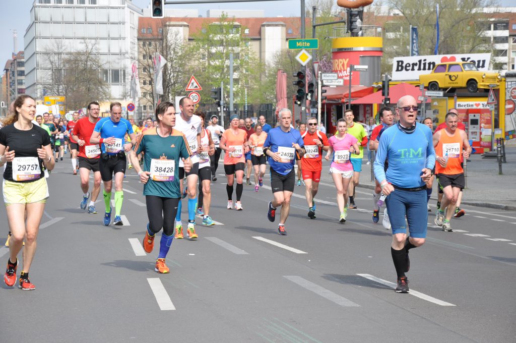 Läufer beim Berliner Halbmarathon