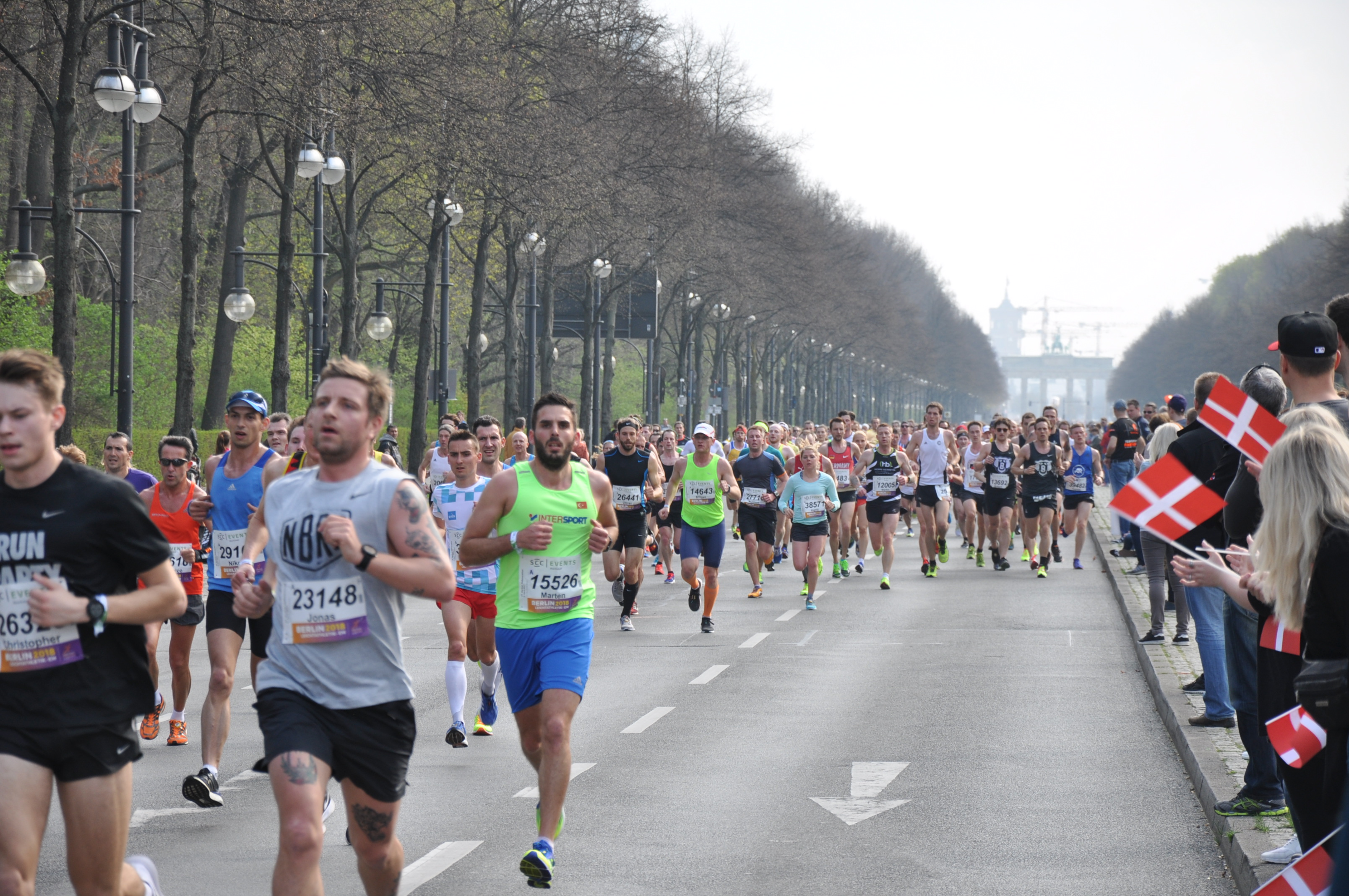 Läufer beim Berlin Marathon